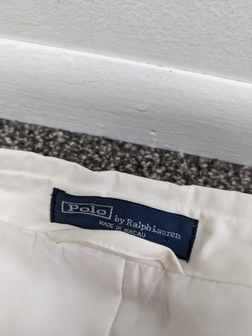 Vintage Polo Ralph Lauren Unstructured Cotton Sport Coat White Mens Medium 40R - Picture 6 of 14